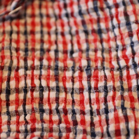 Jessica Simpson Red/White/Blue Gingham 100% Cotton Sundress Medium Summer - Picture 15 of 15